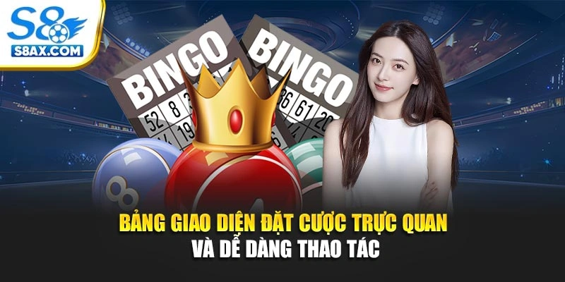 Bảng giao diện đặt cược trực quan và dễ dàng thao tác